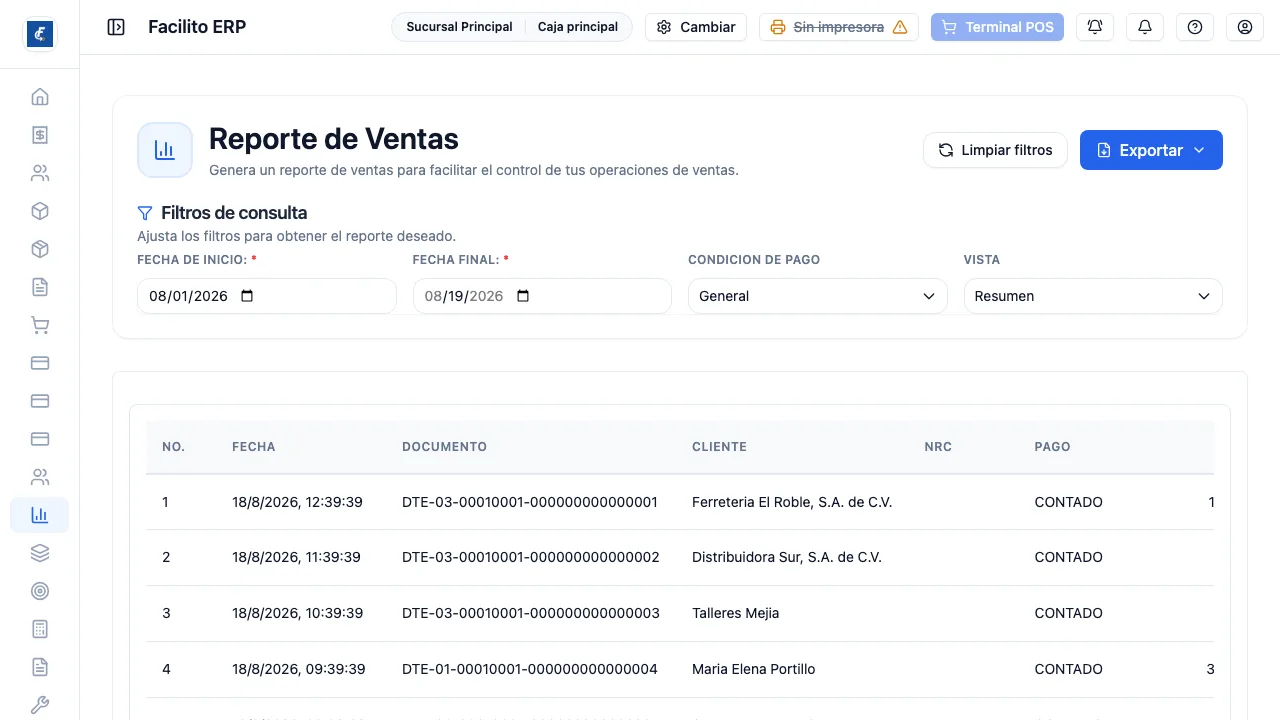 Los cuatro filtros y, debajo, la vista previa que se arma sola con lo que elijas.